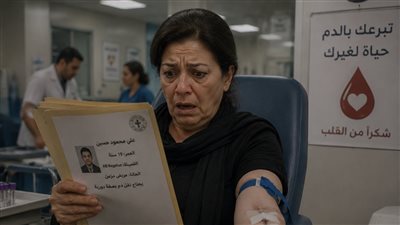 الست ماريا كانت بتتبرع بدمها بانتظام لمدة 7 سنين