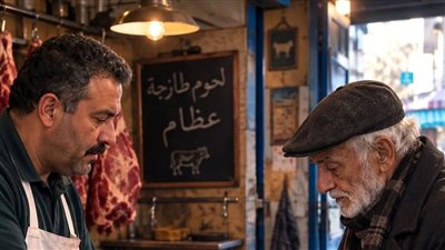 جوزي وقف علي باب الشقة 