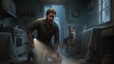 اشترى رجلٌ منزلًا قديمًا ومتهالكًا بثمنٍ بخس، لكن كلبه رفض الدخول إليه وبدا عليه الذعر