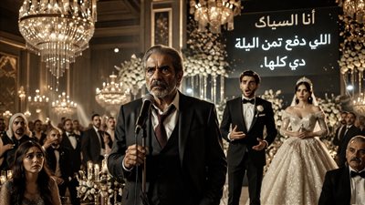 انا السباك اللي دافع تمن الليلة دي بحلول الوقت اللي وقفت فيه في فرح ابني